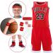 Kids Basketball Jersey Set - 5 Pcs Includes Shirt Shorts Arm Sleeves Headband & Socks for Ages 13-15 - Buy Online on GoSupps.com