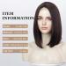 Dark Brown Shoulder Length Bob Wig for Women | Hand-Tied Heat Resistant Hairline | Natural Middle Part | 12inch - Buy Online on GoSupps.com