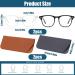 Buy 2-Piece Unisex Blue Light Filter Glasses - Anti-Glare Computer & Gaming Glasses with Case - Reduce Visual Fatigue - Buy Online on GoSupps.com