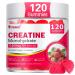 120Count Creatine Monohydrate Gummies 5g, Energy Creatine Supplements Gummies for Gym Essentials-Strawberry Strawberry 120 Count (Pack of 1)