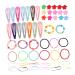 FRCOLOR Baby Set children's headgear ponytail holders kids hair accessory kit girl hair ties kit tiny hair clips hair clips for bows small hairpins infant suit baby snap clip Nylon Kids