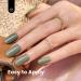 Beetles Sage Green Gel Polish 15mL - DIY Nail Art Soak Off UV LED Manicure Salon - 1 Pcs - Buy Online on GoSupps.com