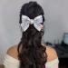 Large Hair Bows for Women Big Bow Hair Clips Plaid Fabric Hairpin Elegant French Hair Barrettes for Thick and Fine Super Fairy Hair Accessories for Women Girls (Blue Purple) - Buy Online on GoSupps.com