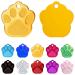 Ibera Gifts - Personalized dog brand paw for medium -sized to large dogs and cats with engraving names collar personalized pendant brand address trailer dog hall band (gold)