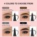 Magic Eyebrow Pencil with 4 Fork Tip Waterproof Microblading Brow Pencil Eye Brow Pen For Girls Women Creates Natural Makeup Keep it All Day 3d Brow Pencil for Defined Brows Effortlessly (Black) - Buy Online on GoSupps.com