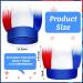 Patriotic Hairy Headbands - Set of 4 Red Blue White Crazy Hair Headbands for Adults | Independence Day 4th of July Costume Accessories - Buy Online on GoSupps.com