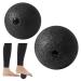 2 pieces fascia ball massage ball 8+10cm massage ball fascia ball release lacrosse ball fascia balls carry out massage balls for fascia training relieve pain (black)