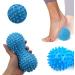 3-Part Hedgehog Ball Set for Massage | Ideal for Reflexology & Trigger Point Relief | Hand & Foot Massage Balls - Buy Online on GoSupps.com