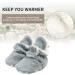 TMEOG Baby Booties Slippers | Infant Boots for Boys Girls | Winter Sock Crib Shoes | 6-12 Months | Light Grey Furry - Buy Online on GoSupps.com