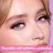 Self Adhesive Eyelashes Reusable 4 Pair Self Adhesive Lashes Reusable Pre Glued Eyelashes Wispy Reusable False Eyelashes Natural Look Self Adhesive Lashes No Glue Needed Add Instant Volume and Glamour - Buy Online on GoSupps.com