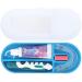 SmileKontainer Slimline Retainer Case - Compact Dental Travel Case for Aligners & Accessories - Built-in Mirror - Brilliant Blue - Buy Online on GoSupps.com