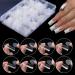 BNG 288 Pcs Dual Nail Forms Poly Nail Tips Extension - Transparent Acrylic Gel Dual Forms for DIY Nail Art Salon - 12 Sizes Full Coverage Mold - Buy Online on GoSupps.com