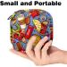 American Fat Food Pattern Menstrual Cup & Nursing Pad Holder - Multi-colored Sanitary Pads Bag for Teen Girls & Women | First Period Kit - Buy Online on GoSupps.com