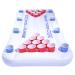 GoPong Pool Lounge Beer Pong Inflatable with Social Floating, White