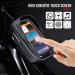 Waterproof Bike Holder & Cell Phone Bag for Smartphones Up to 6.9 inches | Luroon Bicycle Handlebar Bag with Rain Hood - Gray - Buy Online on GoSupps.com