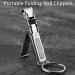 Folding Nail Cutter - Portable Nail Cutters Thick Nails Jaw Opening Cutter with File Ultra Slim Folding Safety Lock | Stainless Steel Nail Clippers Portable Nail Clipper with Nail Files Keychain - Buy Online on GoSupps.com