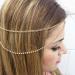 Barode Boho Layered Head Chains - Sparkling Rhinestone Fashion Headband for Women and Girls in Gold - Buy Online on GoSupps.com