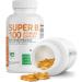 Bronson Super B100 Vitamin B Complex Sustained Release Contains All B Vitamins (Vitamin B1, B2, B3, B6, B9 - Folic Acid, B12), 120 Tablets Unflavored 120 Count (Pack of 1) - Buy Online on GoSupps.com