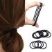 30 Pieces Black 4mm Hair Ties - Tearproof Metal-Free Elastic Bands for Thick & Curly Hair - Stylish Ponytail Holders for Women & Girls - Buy Online on GoSupps.com