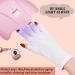 Tongyend UV Gloves for Gel Nails - Professional Fingerless Gloves for UV Nail Lamp Manicure Dryer and Outdoor Use (White) - Buy Online on GoSupps.com