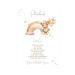 Godparent letter baptism "Bear" personalized as a gift for baptism to the godchild for boys and girls