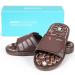 Buyriver Acupuncture Massage Shoes & Slippers | Reflex Zone Foot Massage Tool for Plantar Fasciitis & Heel Spur | Christmas Gifts for Mom & Dad (Size 38-39 Brown) - Buy Online on GoSupps.com