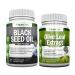 NutriONN Black Seed Oil Softgels & Olive Leaf Extract Capsules Combo - Targeted Immune Support