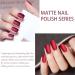 Matte Nail Polish Set 3 Colors Nail Varnish Set Burgundy Dark Red Nail Varnish Shimmer Quick Dry & Long Lasting Black Nail Polisht for Women DIY Nail Art at Home 12ML - Buy Online on GoSupps.com