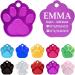 Ibera Gifts - Personalized Dog Paw Pendant for Small & Medium Dogs and Cats | Engraved Name Collar & Address Tag (Purple) - Buy Online on GoSupps.com