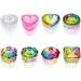Nails Art Glass Dappen Dish Crystal Glass Dish Nails Art Dappen Dish With Lid Heart Shaped Liquids Crystal Cup B - Buy Online on GoSupps.com
