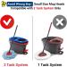MXZONE Spin Mop Replacement Head - 2 Pack Microfiber Mop Refills for EasyWring Clean Mop Bucket - Buy Online on GoSupps.com