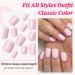240pc Baby Pink Square Press On Nails - Short Fake Acrylic Nails with Glue & Adhesive Tabs | Perfect Petite Artificial Fingernails - Buy Online on GoSupps.com