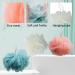 LuckyOpt Shower Puff Loofah Set 3Pc Loofah Sponge with Hanging String Bath Ball for Skin Exfoliating Scrubbing & Cleaning Bath Scrubber for Women Men Shower Pouf for Use in Shower(A) - Buy Online on GoSupps.com