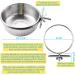 Stainless Steel Bird Feeding Dish Cups - Set of 3 | Bird Feeder for Parrot, Cockatiel, Conure, Budgies | Pet Cage Water and Food Bowls with Clamp - Buy Online on GoSupps.com