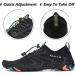 Mishansha Quick Dry Water Shoes - Carbon Black - Size 9.5 Women/8 Men - Buy Online on GoSupps.com