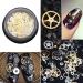 1 Box Metal Gear Stud Sheet Mixed Steampunk Nail Art Decoration Gold Useful and Fashion - Buy Online on GoSupps.com