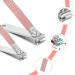 XMOSNZ 16-Piece Pink Manicure Set | Stainless Steel Nail Clipper Kit with Leather Travel Case | Professional Grooming Tools for Hand, Foot, Face, and Nail Care - Buy Online on GoSupps.com