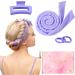 New curly winder curls without heat Heatless Curls Band with overnight with hairpin slide slipproof DIY hair curler no Hea set hair band wave designers for medium long hair purple