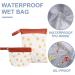 Seaur Naspasche Kita Kindergarten Large Waterproof Wet Diaper Bag - 2 Pack (20x28cm & 30x40cm) | Travel Organizer for Baby Sport & Pool - Buy Online on GoSupps.com
