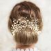 PRETTYLIFE Bridal Pearl Hair Clips 2pcs Wedding Gold Vine Hair Pieces Accessories for Brides Women Girls