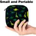 Portable Women's Binding-Up Bags | Menstrual Cup Pocket & Pads | Ideal for Teenage Girls | Dinosaur Green Footprint Design - Buy Online on GoSupps.com