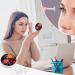 Colorful Peony Flowers Contact Lens Case with Mirror - Portable & Cute Eye Travel Kit - Buy Online on GoSupps.com