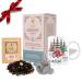 Majestic Tea Gift Set - Premium Apple Spice Loose-Leaf Tea Bag Of (30 gm) Paired with an Elegant Mug and Stainless Steel Tea Strainer - A Taste of Luxury