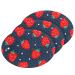 3-Pack Cleaning Kitchen Sponges Oval Red Cute Strawberry Kitchen Cellulose Dishwashing Wood Pulp Cotton one sizex3 Red Cute Strawberry