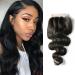 BLISSHAIR 3 Part Lace Closure Body Wave Brazilian Virgin Human Hair 4"X4" Top Closure with Baby Hair 14inch 14 inch