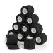 Legal bandage Association Self -adhesive 5cm x 4.5m 12 rolls Fixing bandage self -adhering cohesive bandage for first aid Dog veterinary wrap Sport Elastic bandage for wrist feet (black) 12PCs black