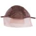 Healifty wig caps made of lace glue -free wig cap elastic breathable Swiss network power network hair network with adjustable straps for the production of wigs brown 18x16x0.6 cm (pack of 1) brown