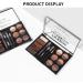 Eye Makeup Contour Kit & Eyebrow Stamp Set - 12 Powders 4 Stencils Waterproof International Shipping - Buy Online on GoSupps.com