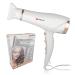 alpina Hair Dryer 19002300W Hairdryer with 3 Heat Settings Hair Dryer with Cool Shot Hair Dryer incl Extra Blow Nozzle and Hanging Loop WhiteRos