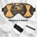 Ancient World Globe Print Sleep Mask - Unisex Double-Sided Eye Mask for Sound Sleep & Skin Care - Black - Buy Online on GoSupps.com